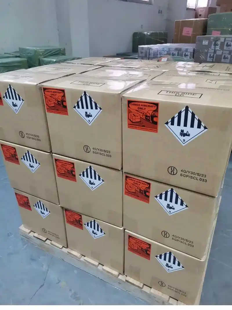 Lithium battery cargo cartons marked for cargo aircraft only
